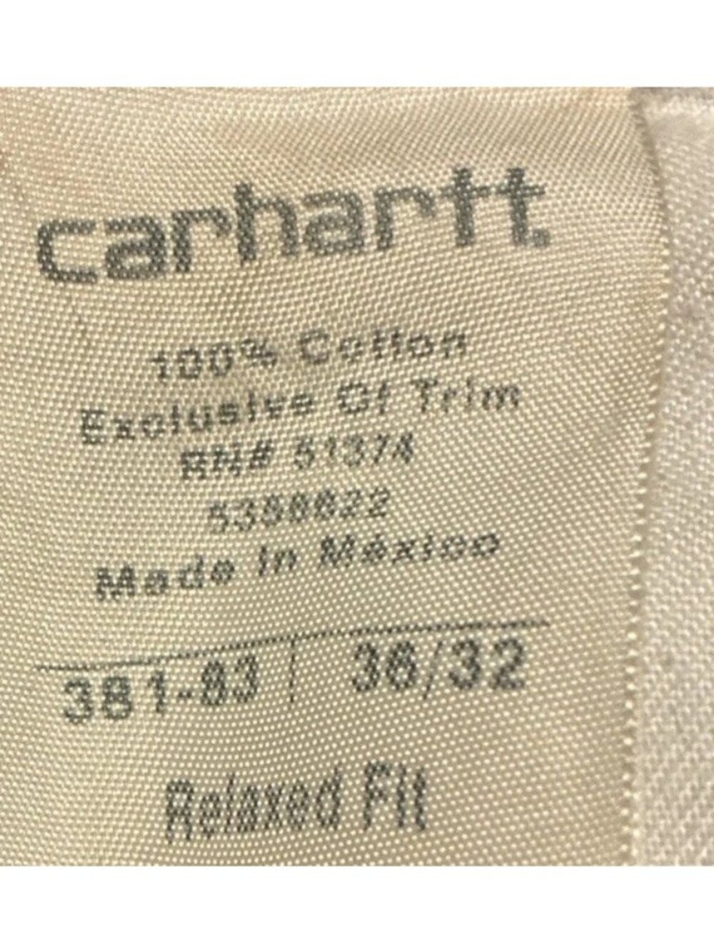 Carhartt VTG Rental Jeans Relaxed Fit 36x32 Exclusive Distressed Paint 1889 VTG